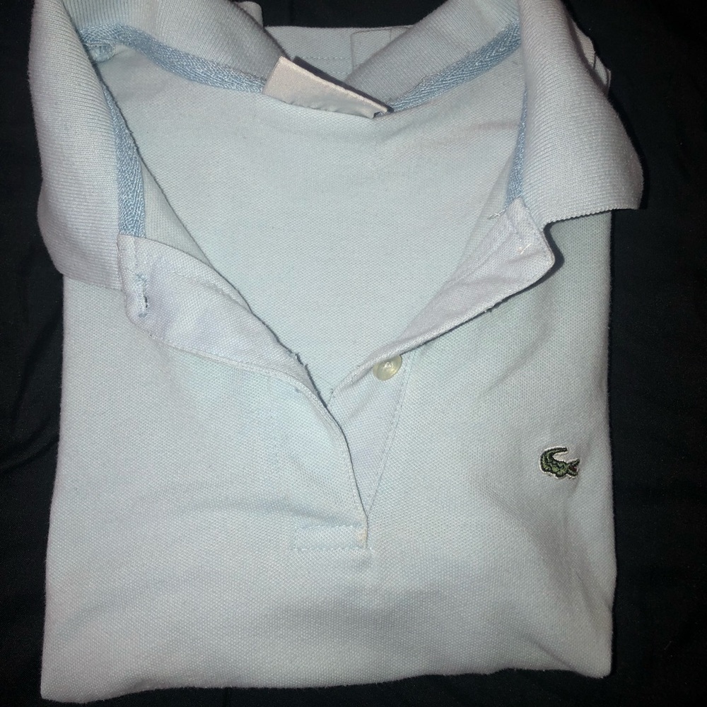 baby blue lacoste polo 😍